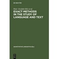 thumbnail image 1 of Quantitative Linguistics [Ql] Exact Methods in the Study of Language and Text: Dedicated to Gabriel Altmann on the Occasion of His 75th Birthday, Book 62, (Hardcover), 1 of 1