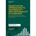thumbnail image 1 of Quantitative Linguistics [Ql] Quantitative Approaches to Universality and Individuality in Language, Book 75, (Hardcover), 1 of 1