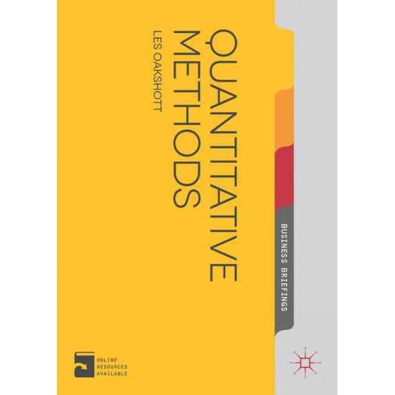 Pre-Owned Quantitative Methods: 5 (Palgrave Business Briefing) Paperback
