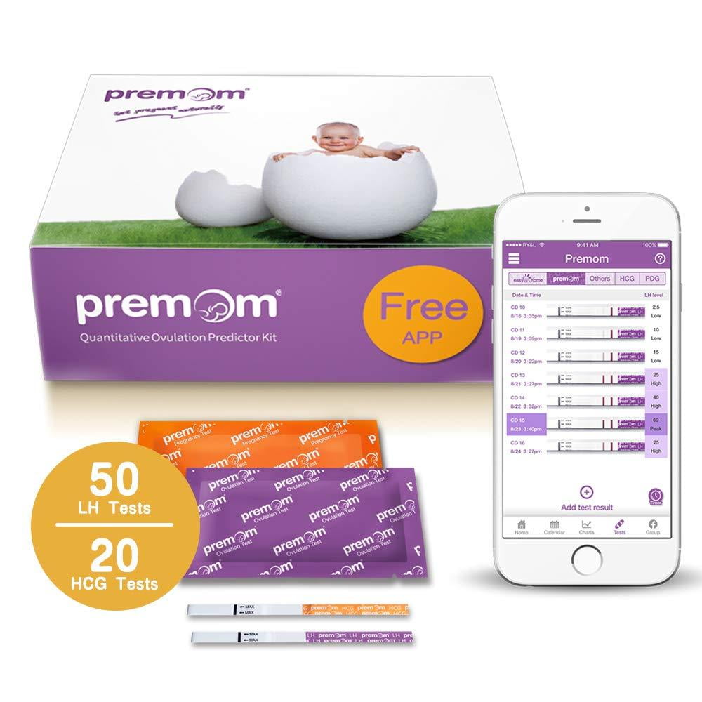 Quantitative Ovulation Predictor Kit, 50 Ovulation Tests + 20 Pregnancy