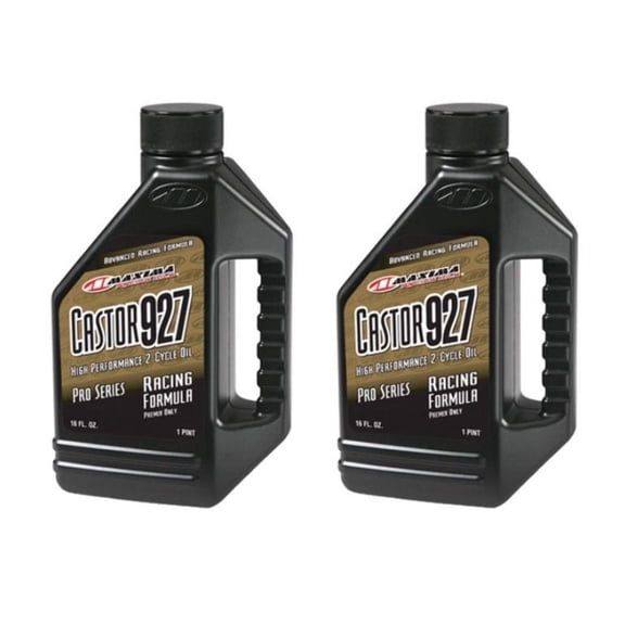 Quantity 2 of Maxima 23916 Castor 927 2-Stroke Racing Premix Oil - 16 oz. Bottle