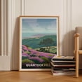 thumbnail image 1 of Quantock Hills Somerset British Countryside Wall Art, Unframed Canvas 16x20in, 1 of 4