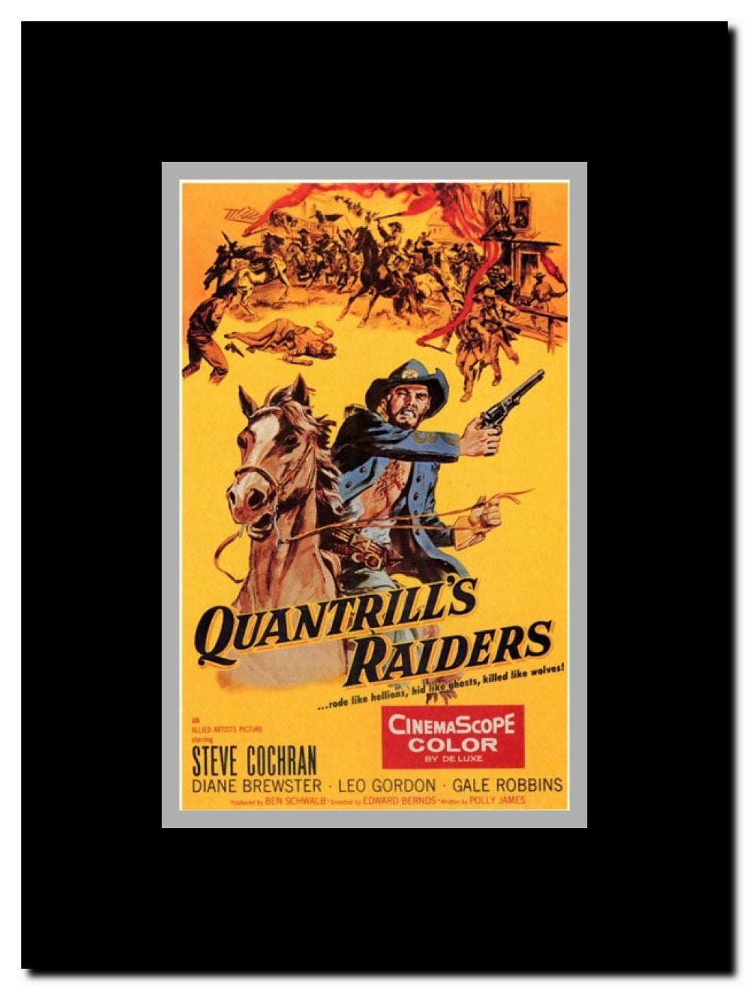 Quantrill's Raiders Framed Movie Poster