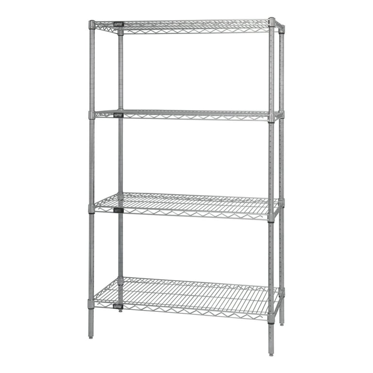 Quantum Heavy Duty Wire Storage Shelf 24W x 36L x 63H Model Wr63 2436C Walmart