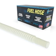 Quantum 8mm x 8mm Clear/Black Corrugated Flex Hose Fuel Line & Clamps Clear or Black