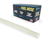 Quantum 8mm x 8mm Clear Corrugated Flexible Hose Line for Fuel Pump Assembly