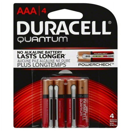 Quantum Alkaline Batteries with Duralock Power Preserve Technology 4 ea