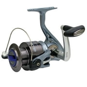 Quantum Blue Runner Spinning Fishing Reel, Size 60 Reel, Changeable Right- or Left-Hand Retrieve, Lightweight Composite Body, TRU Balance Rotor, 5.2:1 Gear Ratio, Blue, Clam Packaging