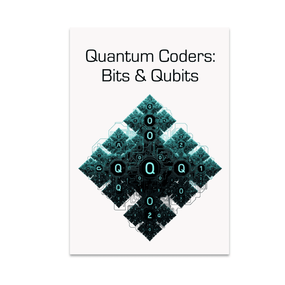 Quantum Coders: Bits & Qubits - Tech Enthusiast - 13x19 Poster Print