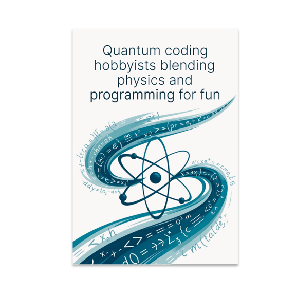 Quantum Coding Art - Physics Programming Hobbyists - 13x19 Poster Print