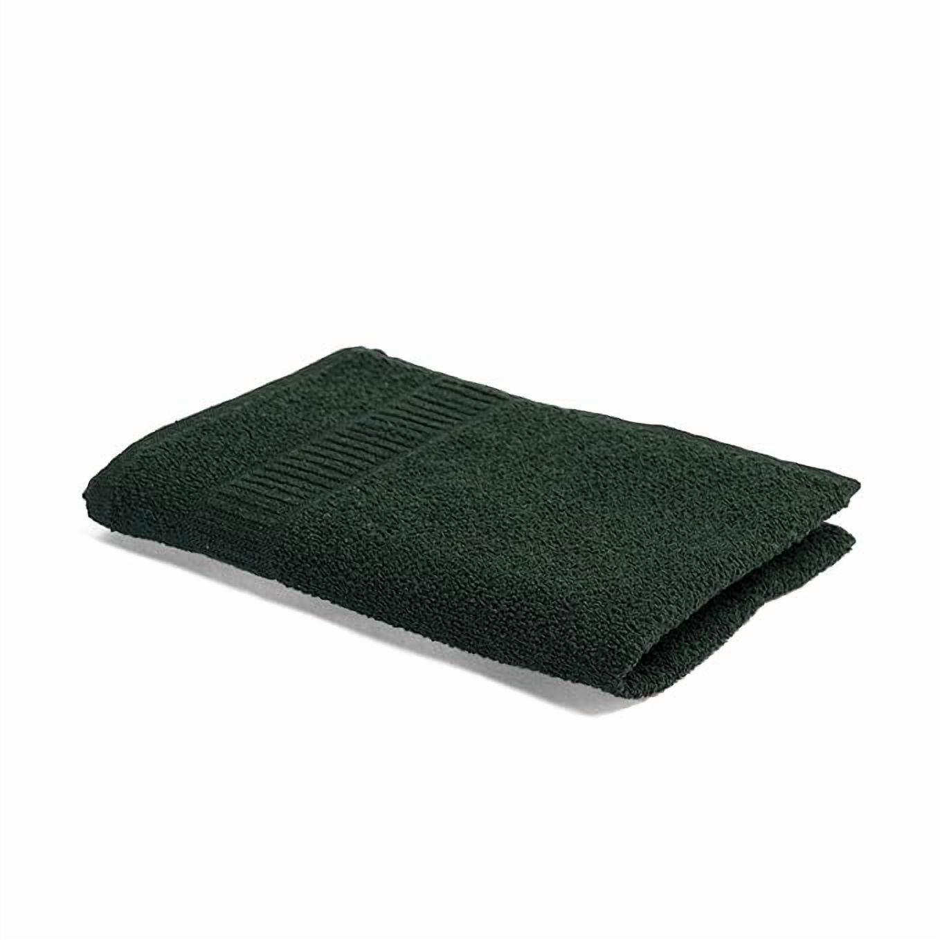 Quantum Creation Dark Green 100% Cotton 400GSM Hand Towel Set of 2