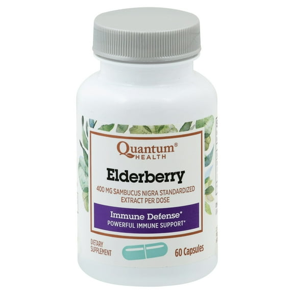 Quantum Elderberry Extract Capsules 60 Count (Pack Of 3)