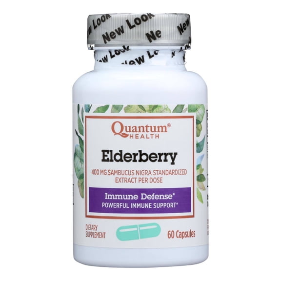 Quantum Elderberry Immune Defense Extract - 400 mg - 60 Capsules ules