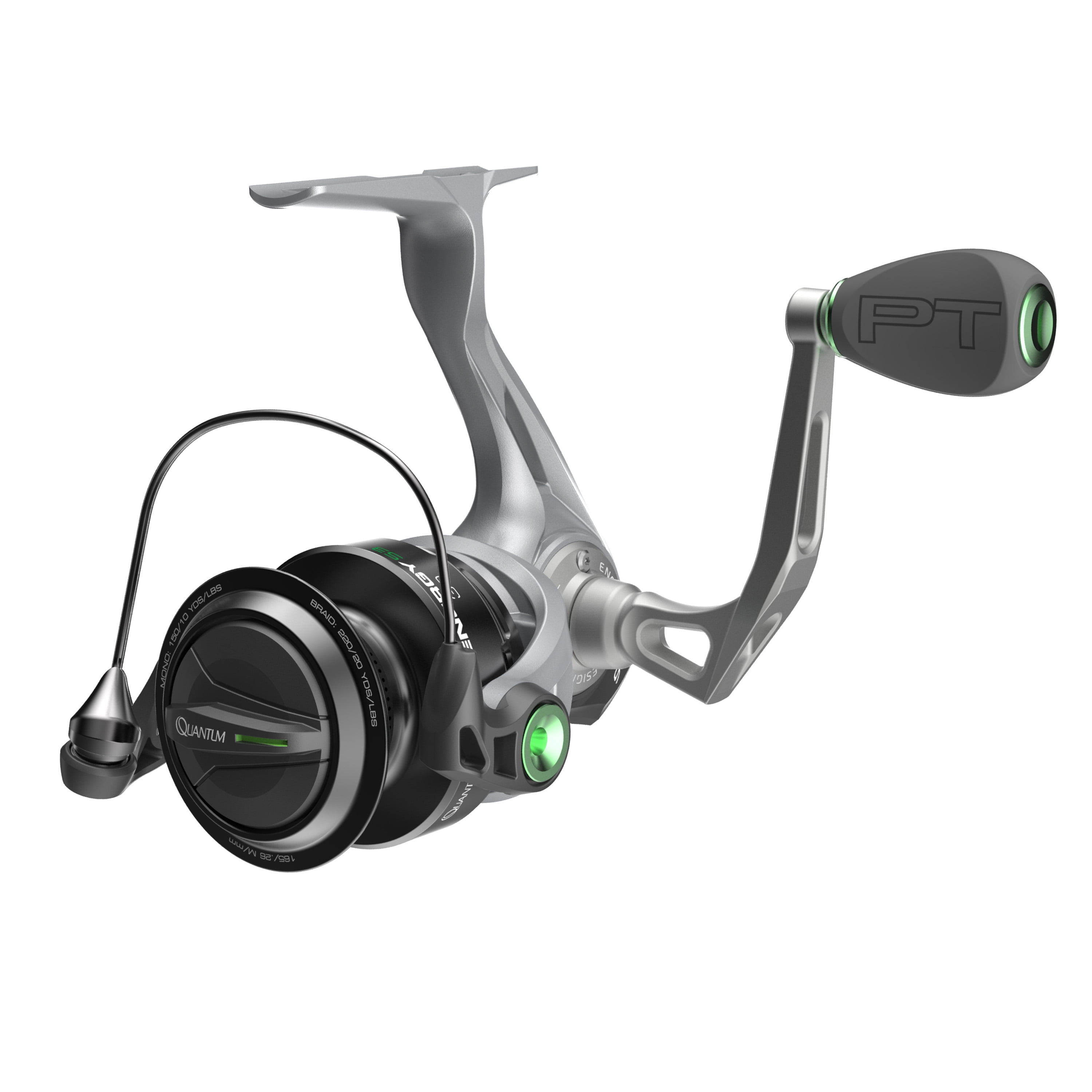 Quantum Energy S3 Spinning Fishing Reel, Size 30 Reel, Silver