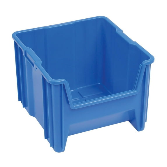 Quantum Giant Hopper Bin, QGH800, 16-1/2"W x 17-1/2"D x 12-1/2"H Blue, Lot of 2