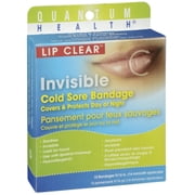Quantum Health Lip Clear Invisible Cold Sore Bandage, 12 count (Pack of 4)