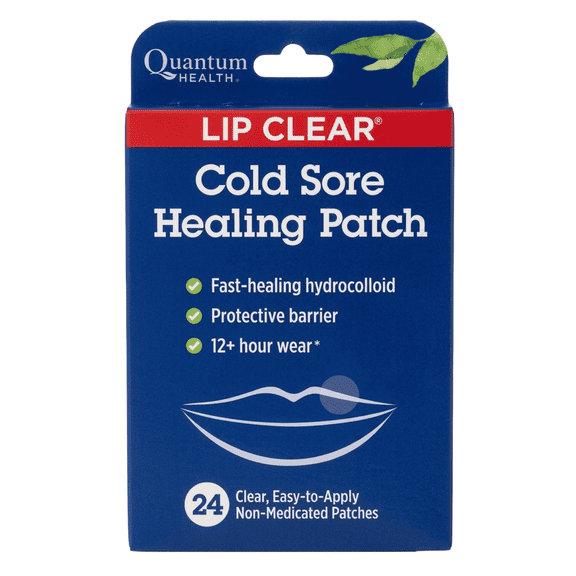 Quantum Health Lip Clear Discreet Cold Sore Healing Patches 24 Count