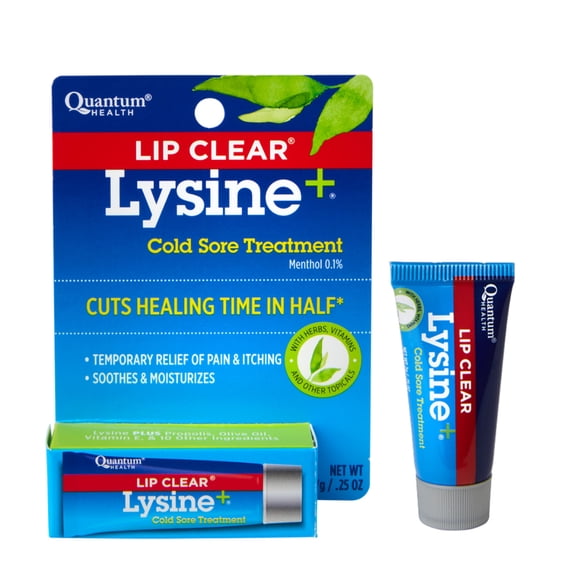 Quantum Health Lip Clear Lysine+ Cold Sore Ointment, 0.25 oz