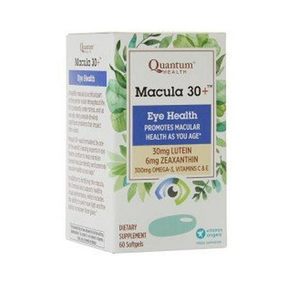 Quantum Health Macula 30+, Eye Health, 60 Softgels