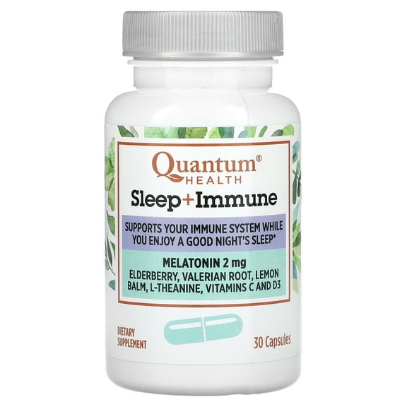 Quantum Health Sleep + Immune, Melatonin, 30 Capsules