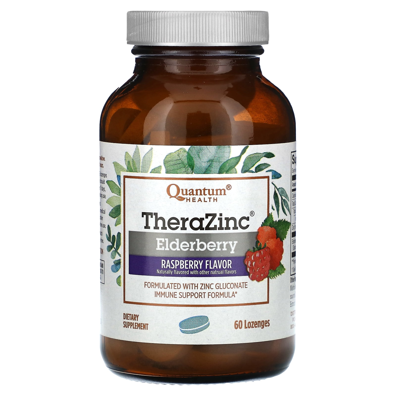 Quantum Thera Zinc Elderberry Lozenges Raspberry 60 Lzngs Quantum Health Thera Zinc Lozenges, Elderberry 60 ea - Walmart.com