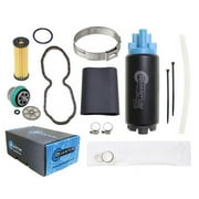Quantum Intank Fuel Pump w/ Install Kit, Pressure Regulator, Tank Seal & Fuel Filter Kit for Harley-Davidson XL883R Sportster 883 Roadster EFI 2007, Replaces 75305-07A