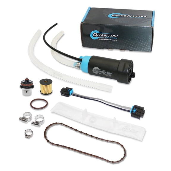 Quantum Intank Fuel Pump w/ Regulator, Tank Seal & Fuel Filter Kit for Harley-Davidson FLHTCUSE CVO Ultra Classic Electra Glide EFI 2009-2013, Replaces 62908-08