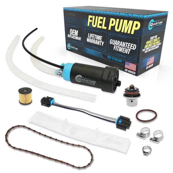 Quantum Intank Fuel Pump w/ Regulator, Tank Seal & Fuel Filter Kit for Harley-Davidson FLHTK Electra Glide Ultra Limited EFI 2010-2014, Replaces 62908-08
