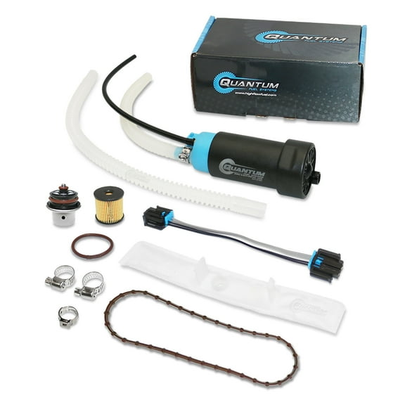 Quantum Intank Fuel Pump w/ Regulator, Tank Seal & Fuel Filter Kit for Harley-Davidson FLHTC Electra Glide Classic EFI 2008-2013, Replaces 62908-08