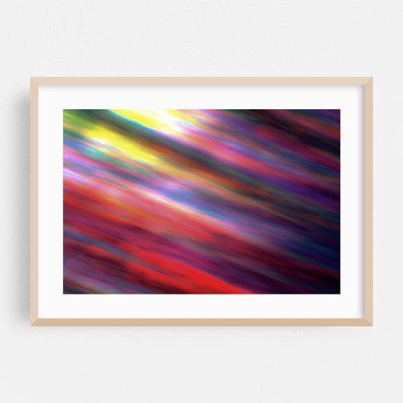 Quantum Leap Into A Millennial - Redondo Beach California Photography Abstract Modern Art Psychedelic Surrealism Minimalist Geometric Oak Framed Wall Art Print 16 x 24 inches