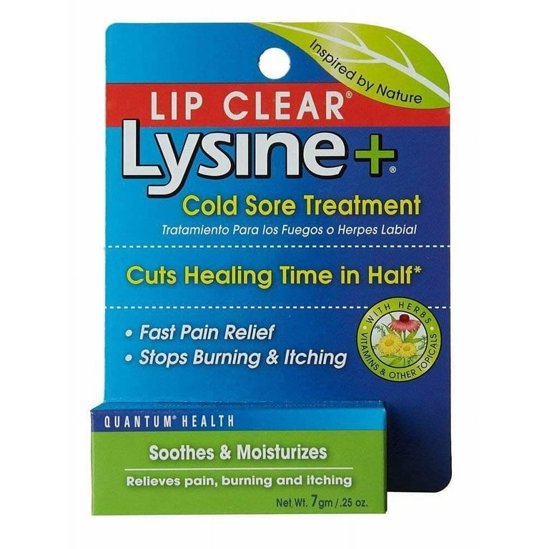Quantum Lip Clear Plus Lysine Cold Sore Treatment All Natural