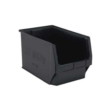 Quantum Storage Systems 613124BK Plastic Magnum Stacking Bin - 20 x 12 x 12 in. - Black