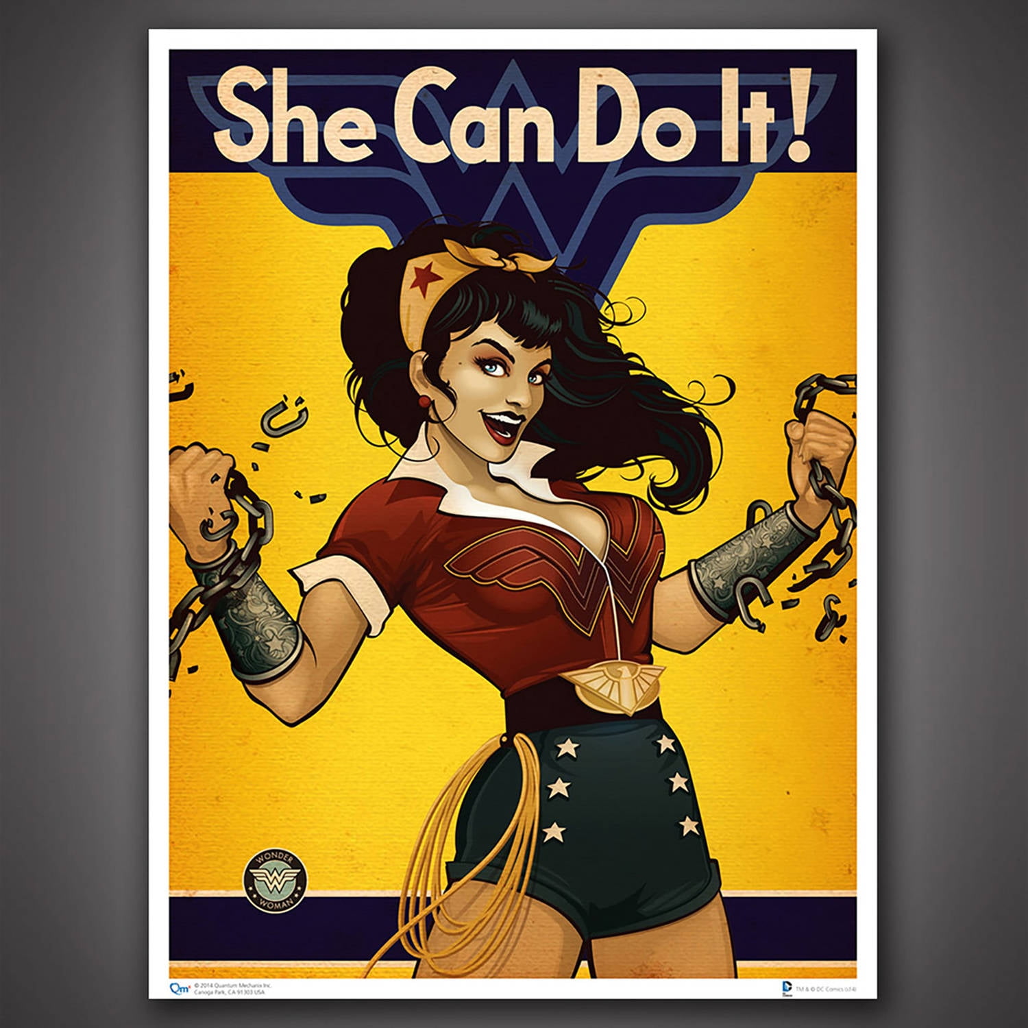 Quantum Mechanix DC Bombshells Wonder Woman Art Print - Walmart.com