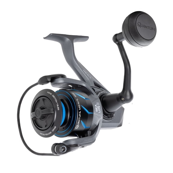 Quantum Merit Spinning Fishing Reel, Size 4000, 6.2:1 Gear Ratio, 4+1 Bearings (Clam Packaging)