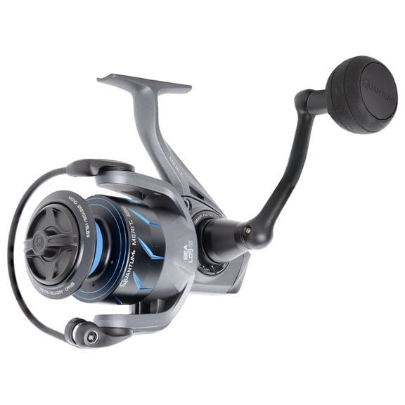 Quantum Merit Spinning Fishing Reel, Size 5000, 5.6:1 Gear Ratio, 4+1 Bearings (Clam Packaging)