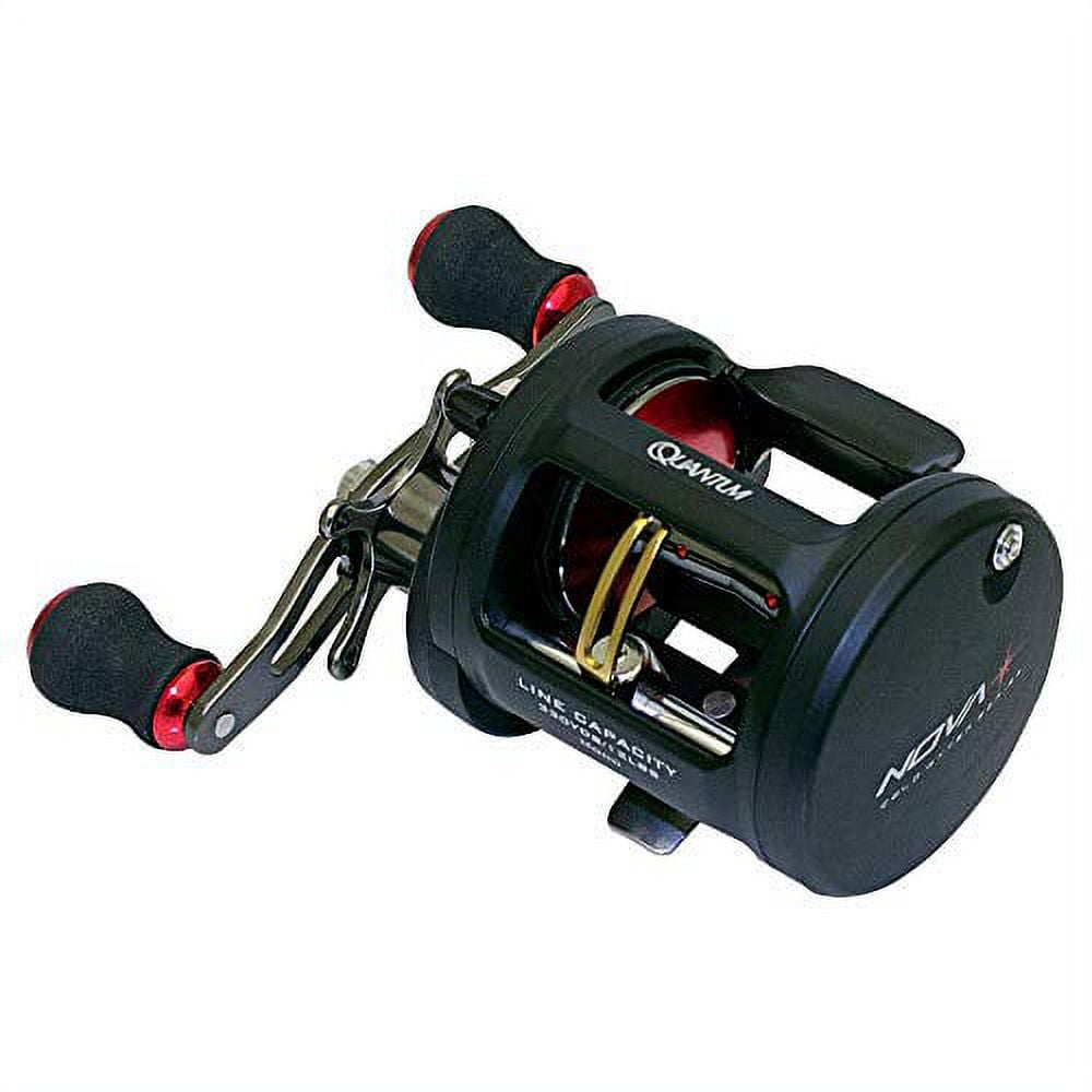 Quantum Nova Conventional Fishing Reel, 6 Bearings (5 + Clutch), Continuous  Anti-Reverse with Smooth, Precisely-Aligned Gears, Size 100, Multi