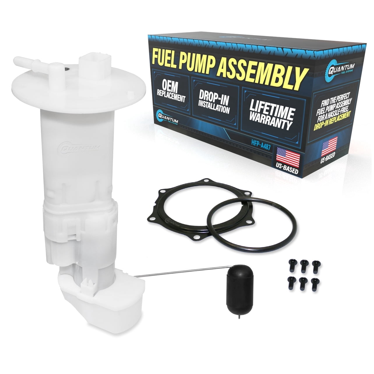 Quantum OEM Replacement Fuel Pump Assembly For Kawasaki Mule 4010 2009-2018, Replaces 49040-0718, 49040-0041, 49040-0719, 49040-0034