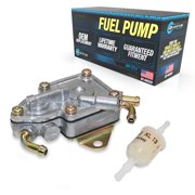 Quantum OEM Replacement Fuel Pump + Genuine Mahle Filter for Yamaha Rhino 450 Carbureted 2008-2009, Replaces 5UG-13910-01-00