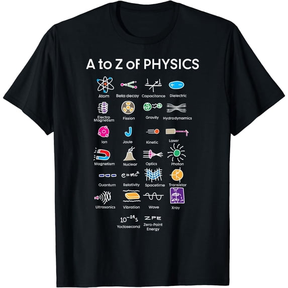 Quantum Physics String Theory Physics Student Science T-Shirt Black Small