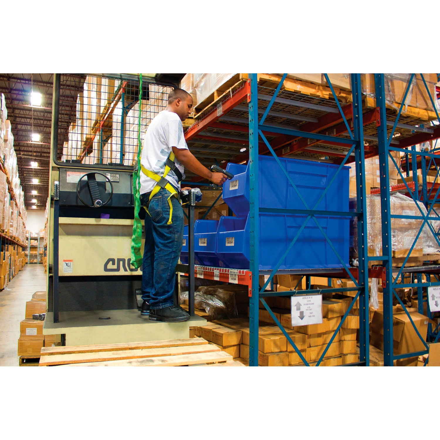 Quantum Plastic Rack Bin, 197/8"W x 417/8"D x 171/2"H, Gray