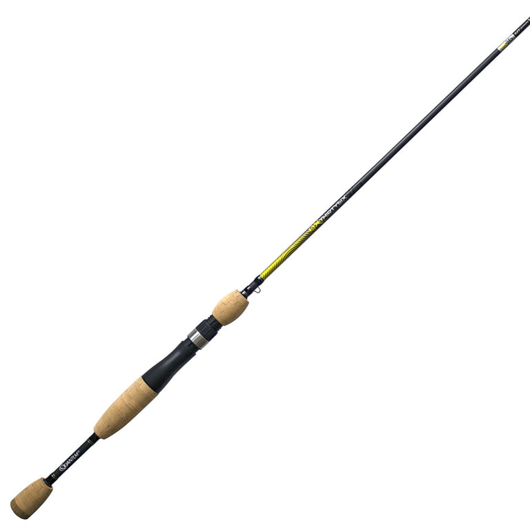 Quantum QX36 Spinning Fishing Rod, 6-Foot 6-Inch Fishing Pole, Silver