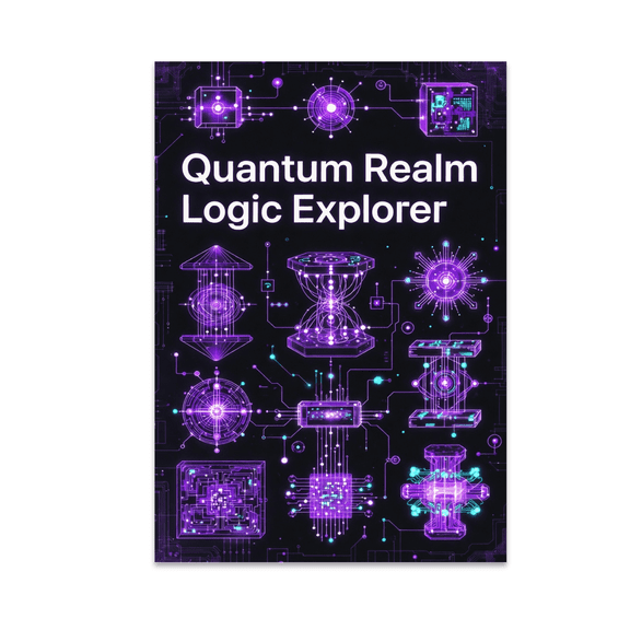 Quantum Realm Logic Explorer Wall Decor - Tech Enthusiast - 13x19 Poster Print