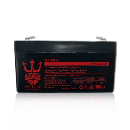 Quantum Rehab ES126 6V 1.3Ah SLA Replacement Wheelchair Battery by Neptune