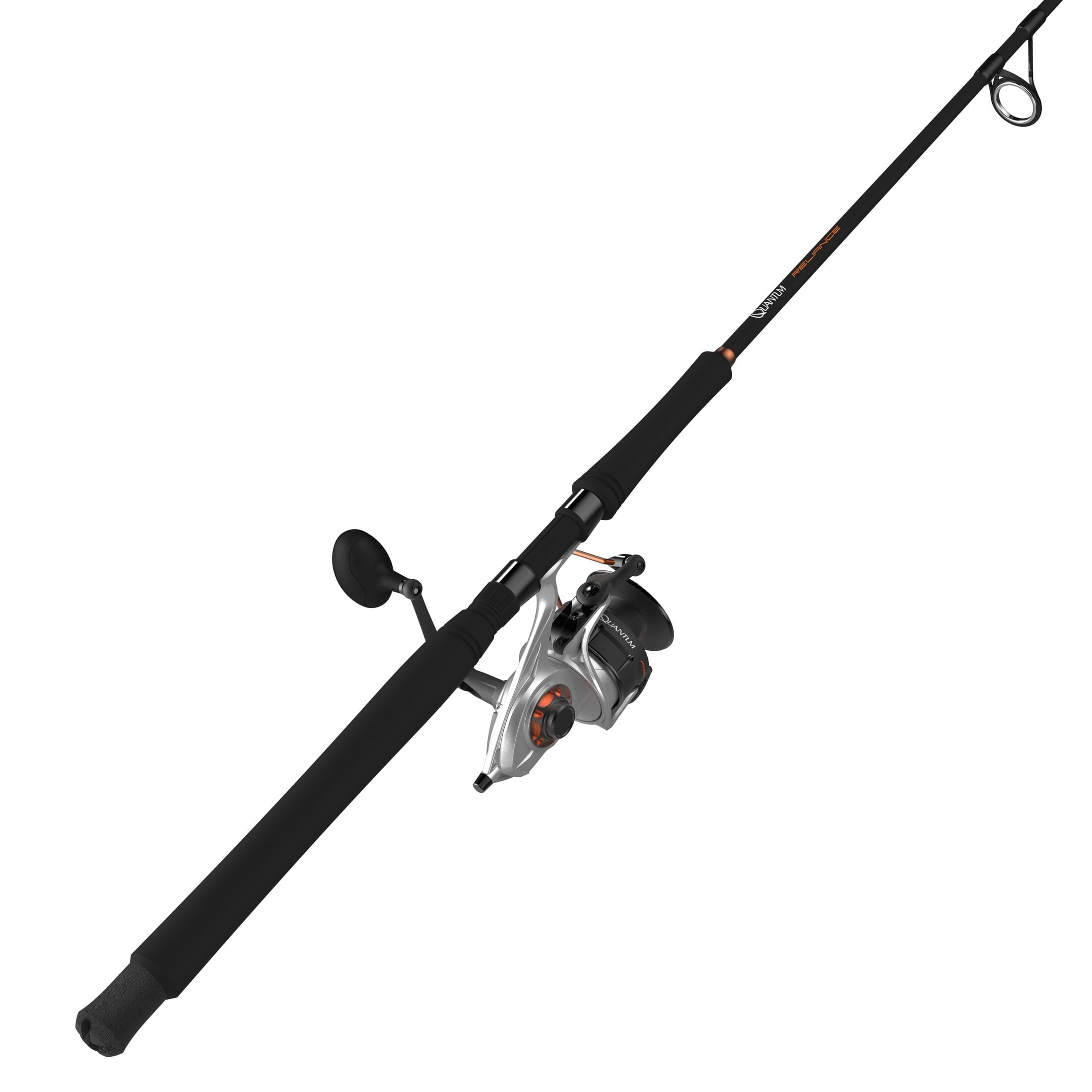 Quantum Reliance Spinning Reel and Fishing Rod Combo, 10-Foot 2-Piece Fishing Pole, Size 85 Reel, Silver/Black - Walmart.com Quantum Reliance Spinning Reel and Fishing Rod Combo, 10-Foot 2-Piece Fishing Pole, Size 85 Reel, Silver/Black - Walmart.com