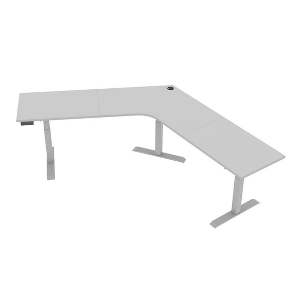 Quantum Series V-Shaped Electric Sit-Stand Desk 120 Degree Workstation