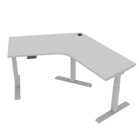 Quantum Series V-Shaped Electric Sit-Stand Desk 120 Degree Workstation