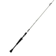 Quantum Smoke Inshore Casting Fishing Rod, 7-Foot Fishing Pole, Fast Action, Medium Power, Black
