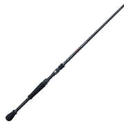 Quantum Smoke S3 Spinning Fishing Rod, 6-Foot 3-Inch Fishing Pole, X-Fast Action, Medium Power, Black