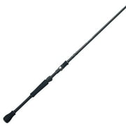 Quantum Smoke S3 Spinning Fishing Rod, 7-Foot 4-Inch Fishing Pole, X-Fast Action, Medium Power, Black