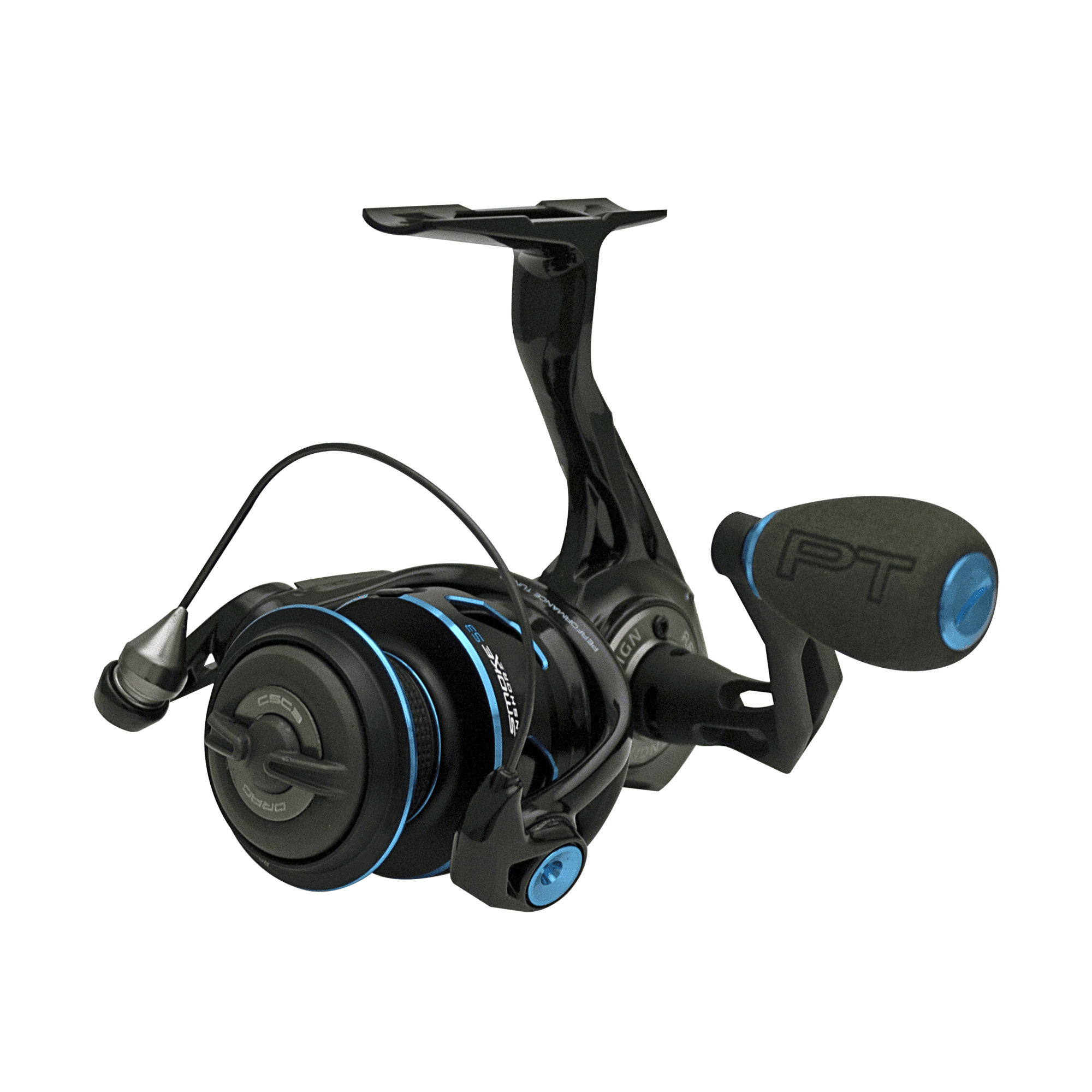 Quantum Blue Runner Spinning Fishing Reel, Size 60 Reel, Changeable Right-  or Left-Hand Retrieve, Lightweight Composite Body, TRU Balance Rotor, 5.2:1  Gear Ratio, Blue, Clam Packaging 